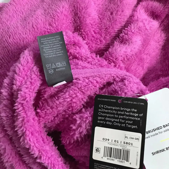 Champion C9 NWT Faux Fur Pullover Girls XL (16-18) - Picture 7 of 7